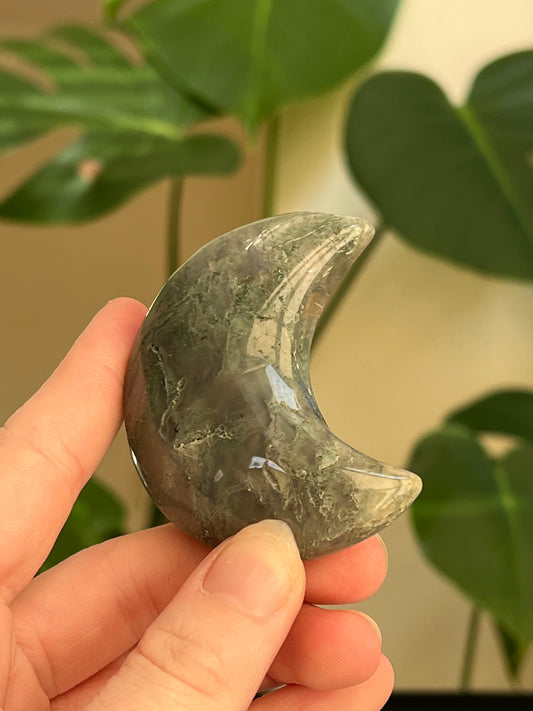 Moss Agate Moon