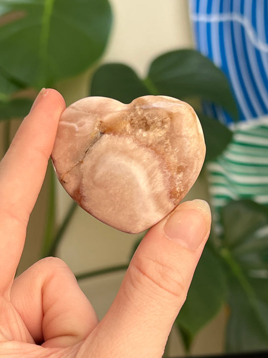 Flower Agate Heart | A