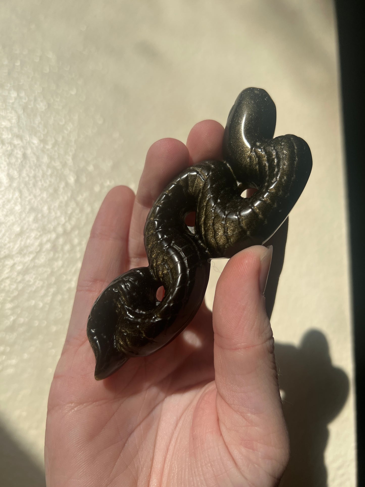 Gold Sheen Obsidian Snake