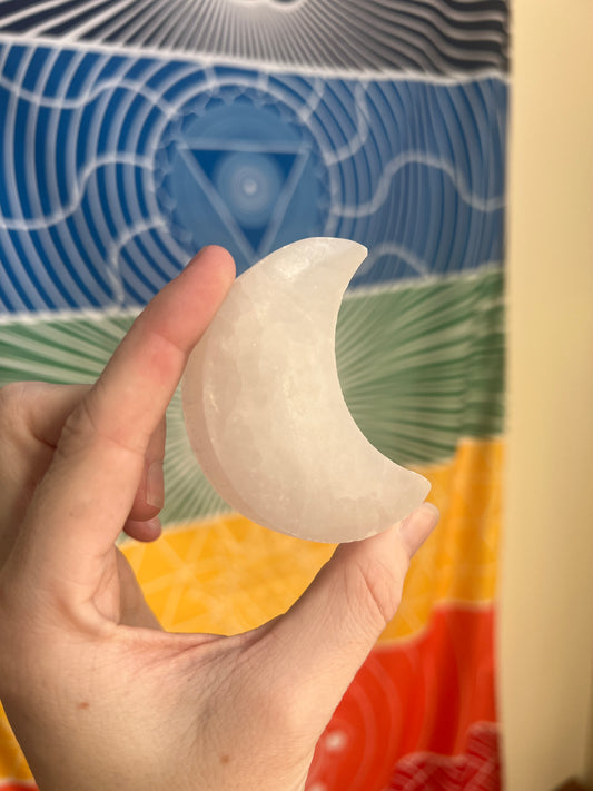 Selenite Charging Plate | Moon