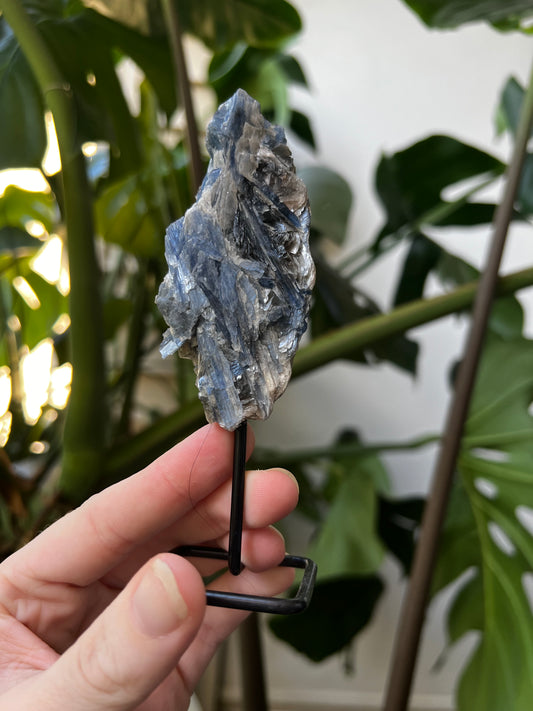 Blue Kyanite w/ Metal Stand